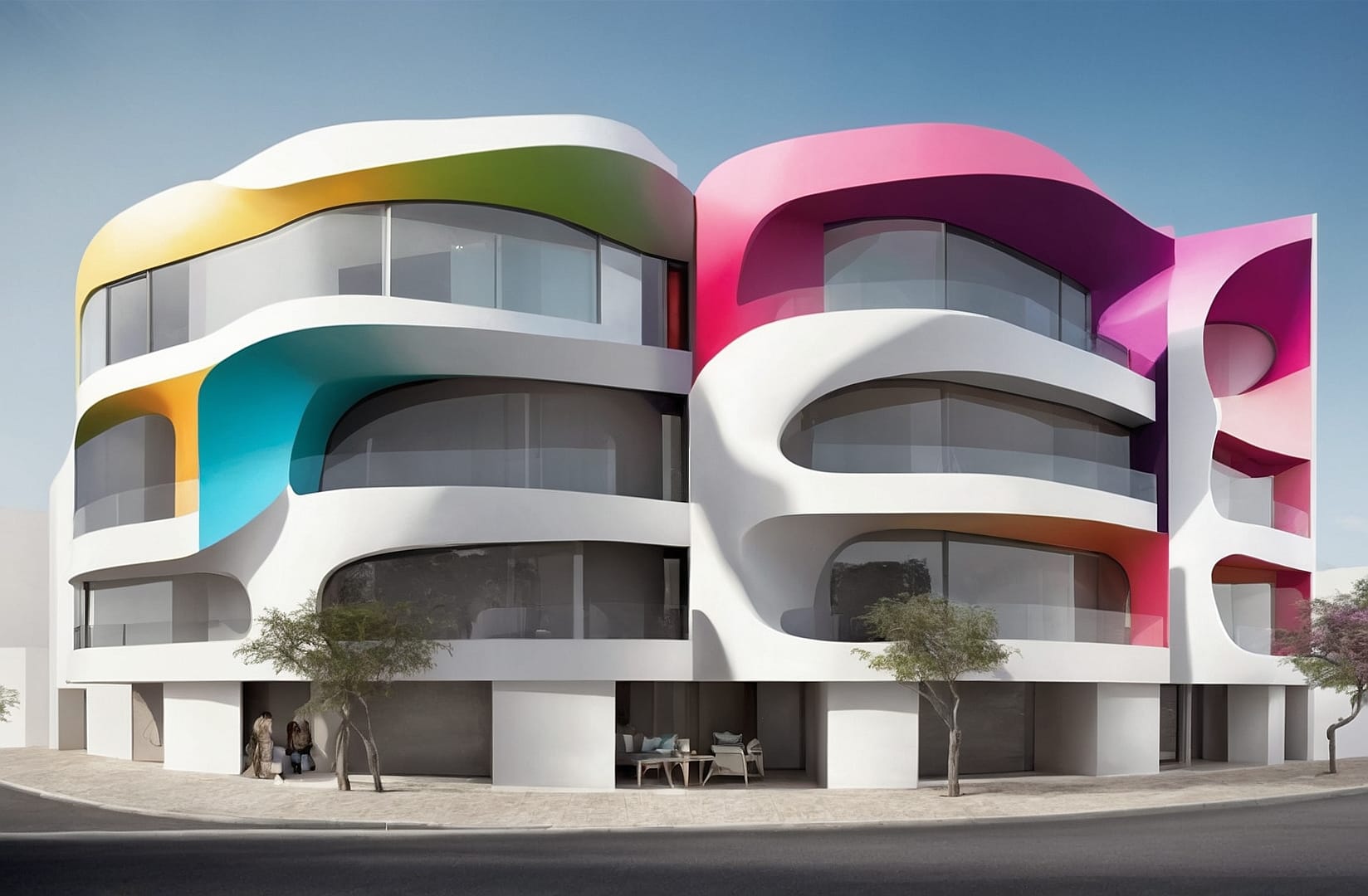 Render 3D de proyecto arquitectónico